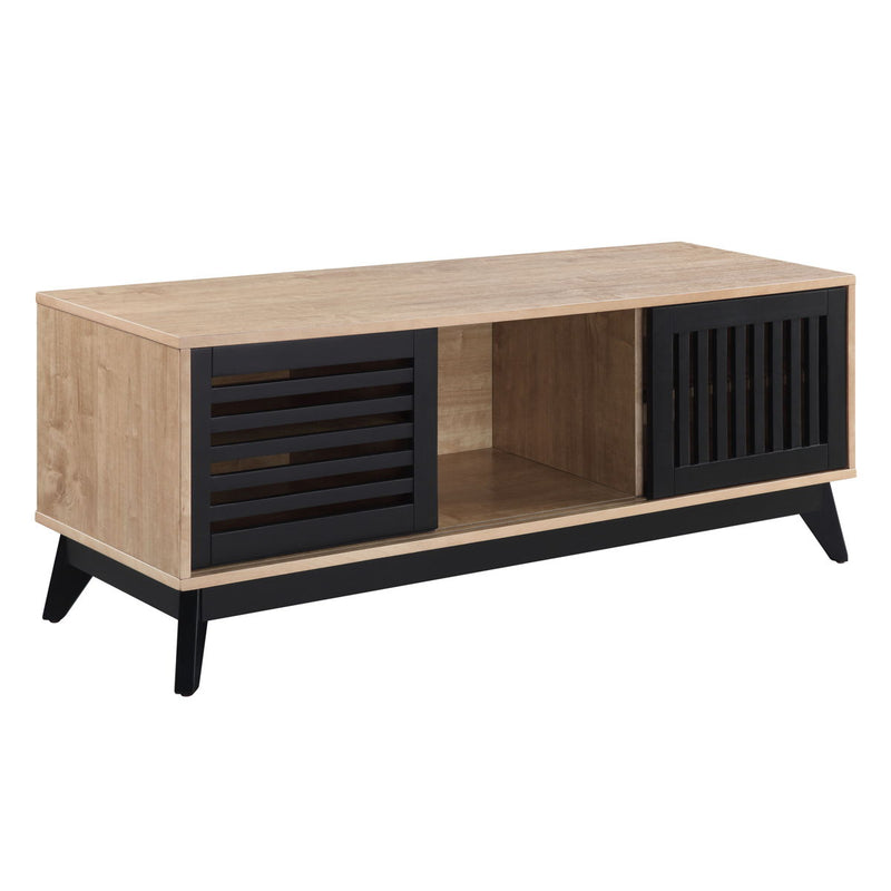 Gamaliel - TV Stand - Oak & Espresso Finish - Grand Furniture GA