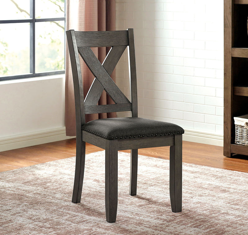 Cilgerran - Side Chair (Set of 2) - Gray / Dark Gray - Grand Furniture GA