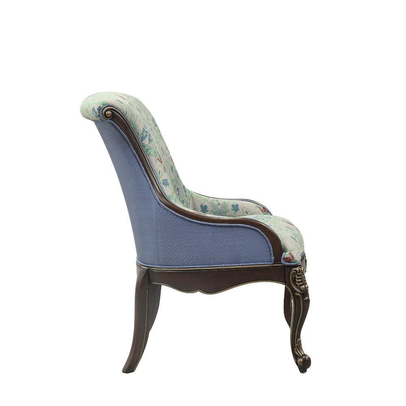 Ameena - Accent Chair - Fabric & Espresso - Grand Furniture GA