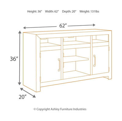 Sommerford - TV Stand With Fireplace Insert