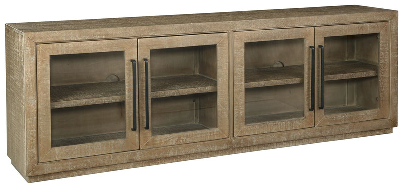 Waltleigh - Distressed Brown - Accent Cabinet.