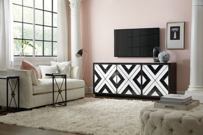 Sanctuary - Noir et Blanc Entertainment Console.