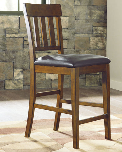 Ralene - Medium Brown - Upholstered Barstool (Set of 2).