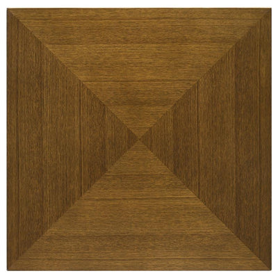 Westerly - Square Wood End Table With Diamond Parquet - Walnut