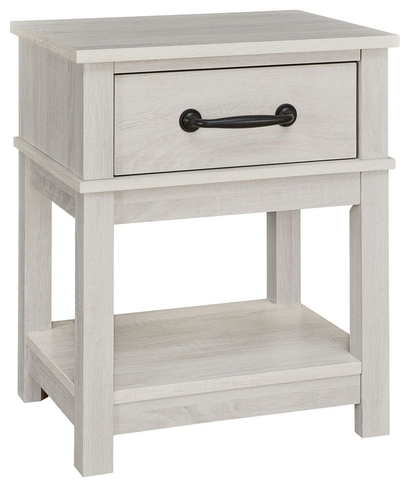 Dorrinson - White - One Drawer Night Stand.