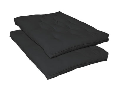 9" Deluxe Innerspring Futon Pad - Black.