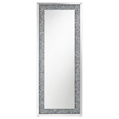 Valerie - Crystal Inlay Rectangle Floor Mirror.