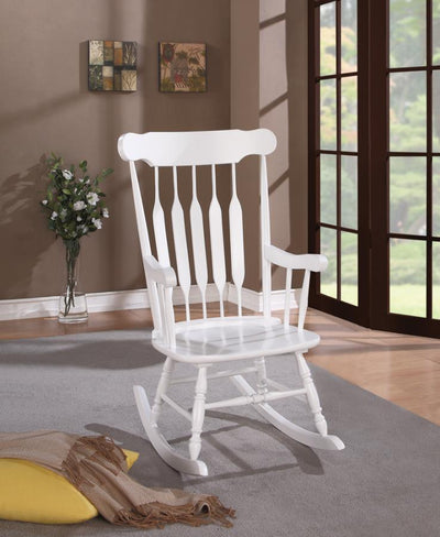 Gina - Back Rocking Chair - White.