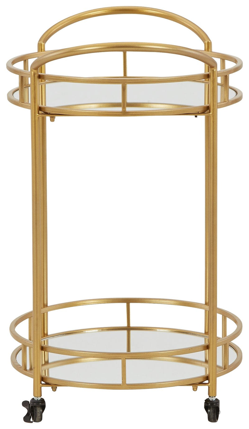 Wynora - Gold - Bar Cart.