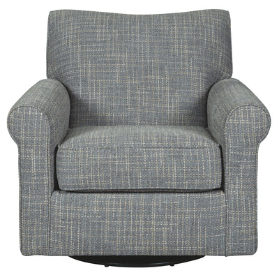 Renley - Ash - Swivel Glider Accent Chair.