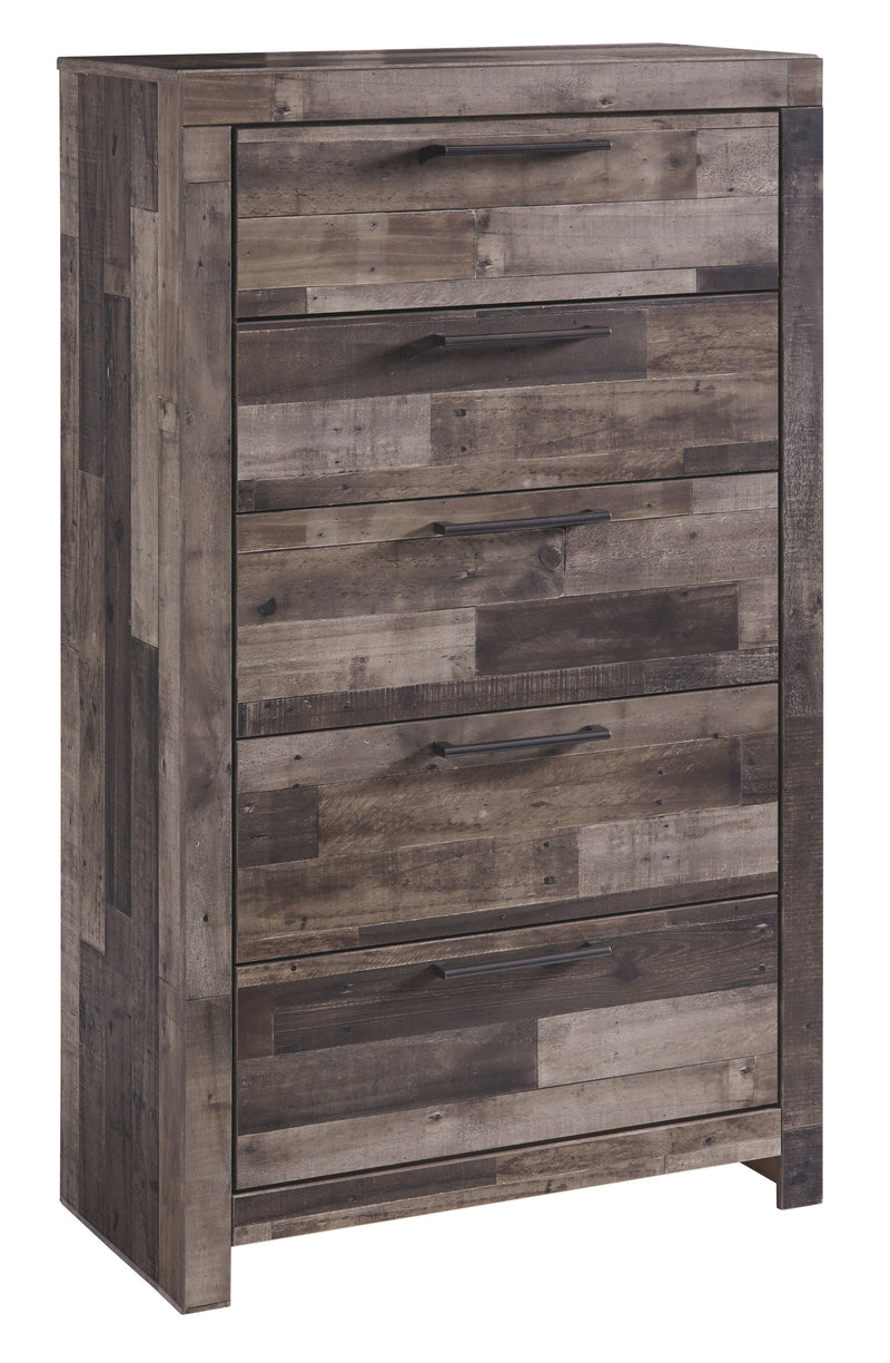 Derekson - Multi Gray - Five Drawer Chest.