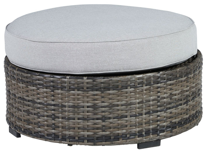 Harbor Court - Gray - Ottoman With Cushion.