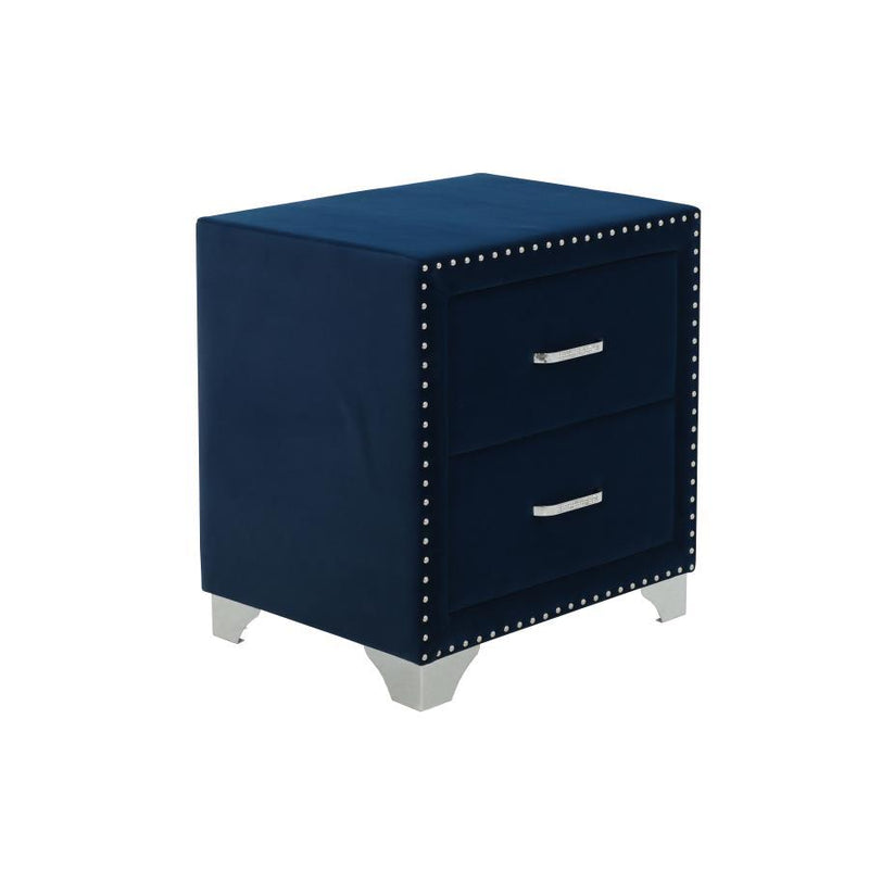 Melody - 2-drawer Upholstered Nightstand