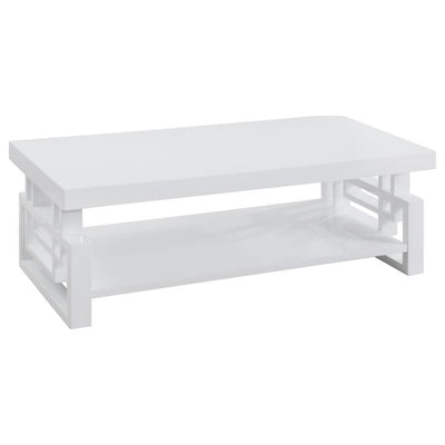 Schmitt - Rectangular Coffee Table - High Glossy White.