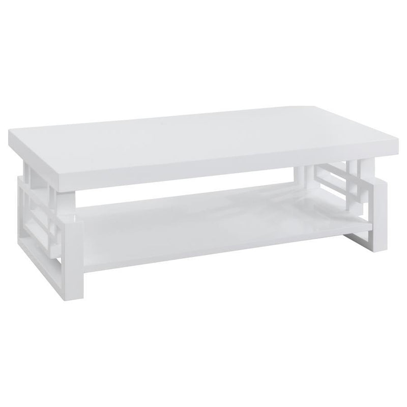 Schmitt - Rectangular Coffee Table - High Glossy White.