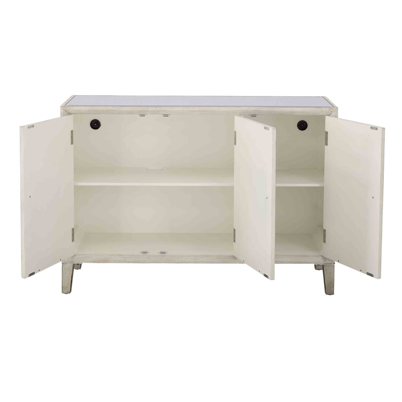 Windsor - Three Door Credenza - Burnished White.