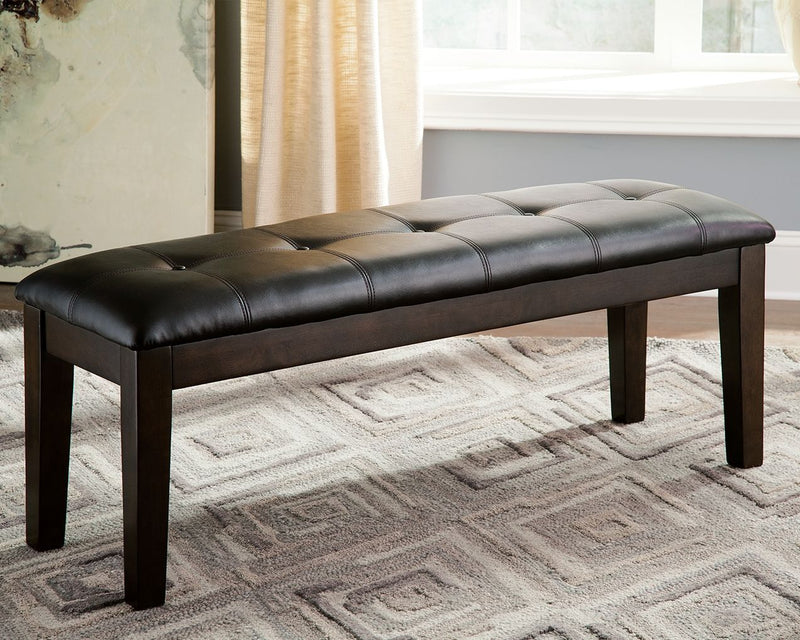 Haddigan - Dark Brown - Large Uph Dining Room Bench.