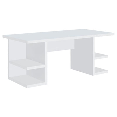 Alice - Writing Desk - White With Open Shelves.