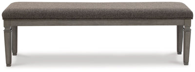 Lexorne - Gray - Large Uph Dining Room Bench