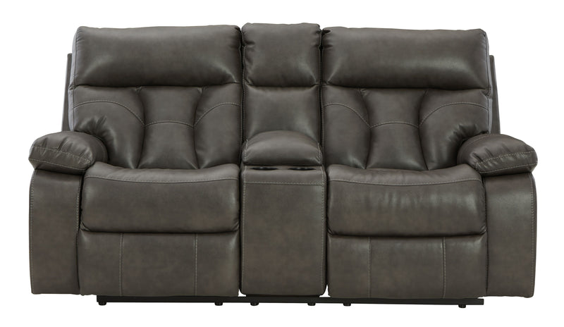 Willamen - Quarry - Dbl Rec Loveseat W/Console.