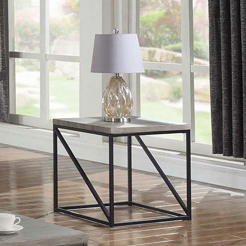 Birdie - Square End Table - Sonoma Grey.