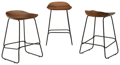 Wilinruck - Dark Brown - Stool (Set of 3).