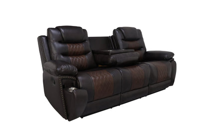 Nikko - Sofa With Power Footrest - Brown