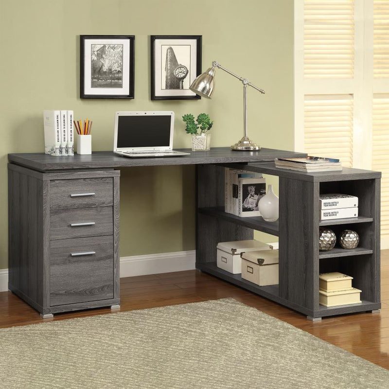 Yvette - L-shape Office Desk - Grand Furniture GA