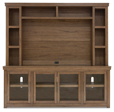 Boardernest - Brown - 85" TV Stand With Hutch.