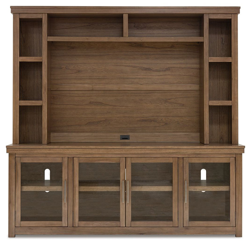 Boardernest - Brown - 85" TV Stand With Hutch.