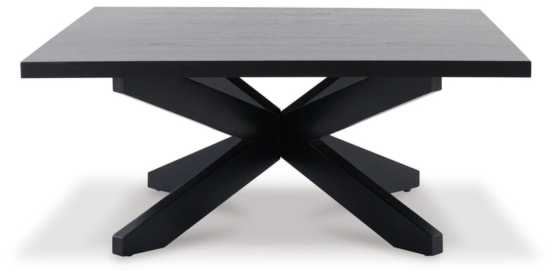 Joshyard - Black - Square Cocktail Table