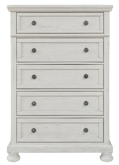 Robbinsdale - Antique White - Five Drawer Chest.