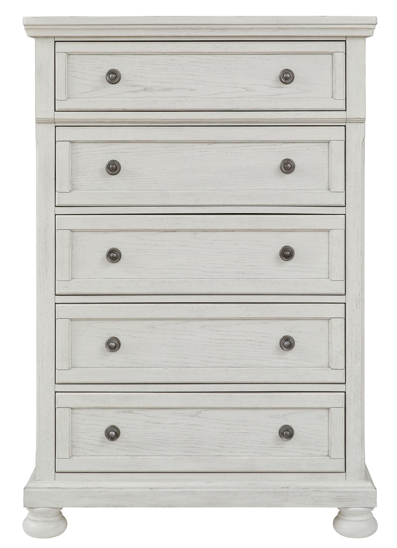 Robbinsdale - Antique White - Five Drawer Chest.