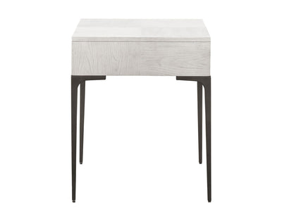 Soliloquy - Dahlia Drawer End Table - White.