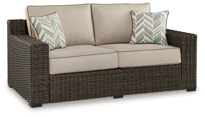 Coastline Bay - Brown - Loveseat W/Cushion.