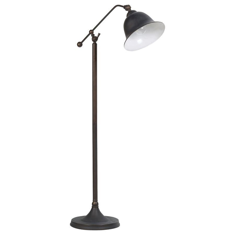 Eduardo - Bell Shade Floor Lamp - Dark Bronze - Floor Lamps - Grand Furniture GA