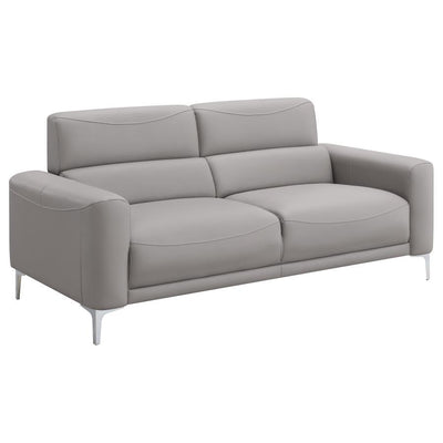 Glenmark - Track Arm Upholstered Sofa - Taupe.