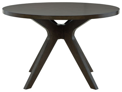 Wittland - Dark Brown - Round Dining Room Table.