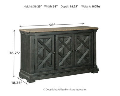 Tyler - Black / Gray - Dining Room Server.