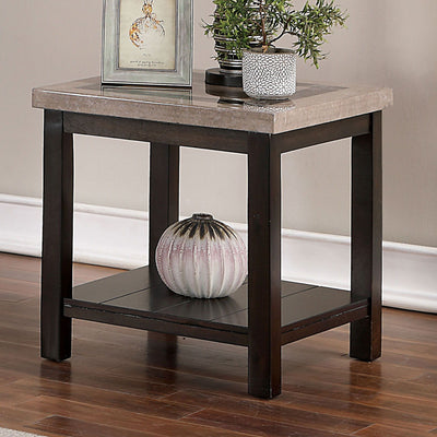 Rosetta - End Table - Dark Walnut - Grand Furniture GA