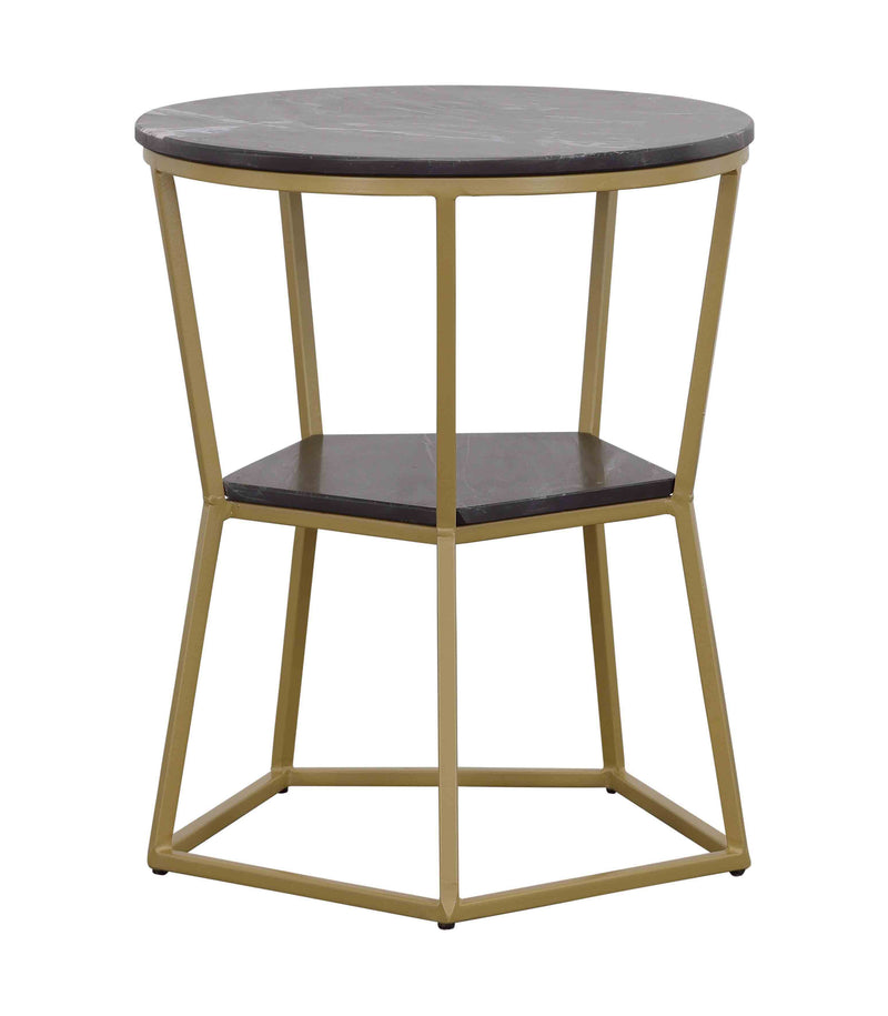 Luzon - Accent Table - Black & Gold