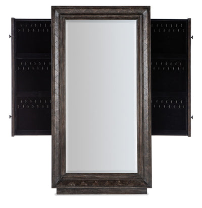 Traditions - Floor Mirror Withhidden Jewelry Storage.