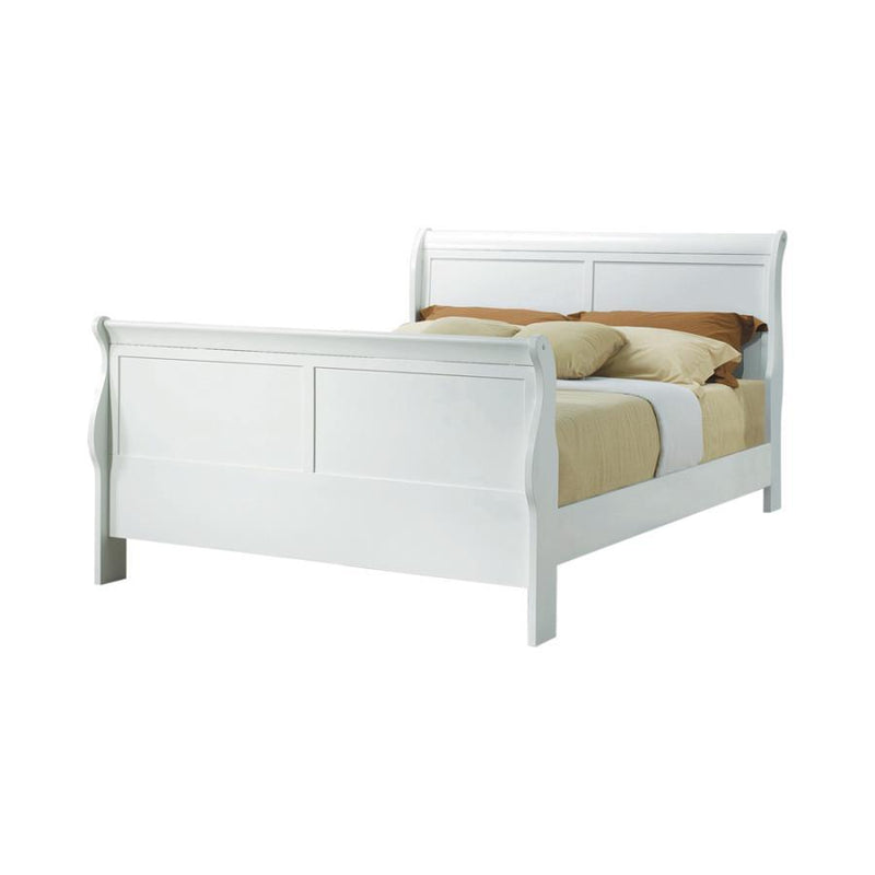 Louis Philippe - Panel Sleigh Bed