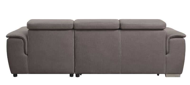 Haruko - Sectional Sofa - Light Brown Fabric - Grand Furniture GA