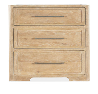 Retreat - Three-Drawer Nightstand - Beige