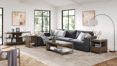 Baxton - Rectangular Sofa Table - Sienna Ridge.