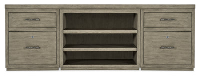 Linville Falls - Credenza - 84" Top - 2 Small Files And Open