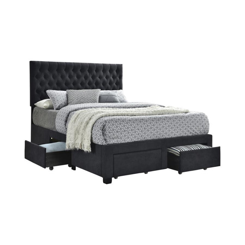 Soledad - 4-drawer Button Tufted Storage Bed