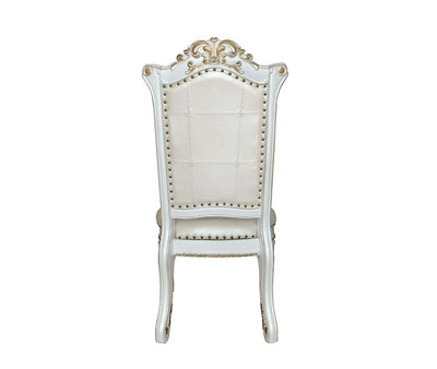 Vendom - Side Chair (Set of 2) - PU & Antique Pearl Finish - Grand Furniture GA