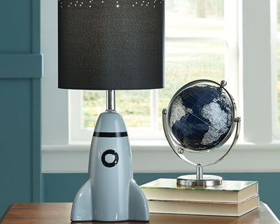 Cale - Gray / Black - Ceramic Table Lamp.